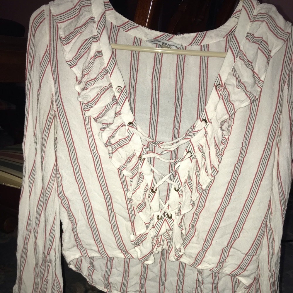 American Eagle bell sleeve top